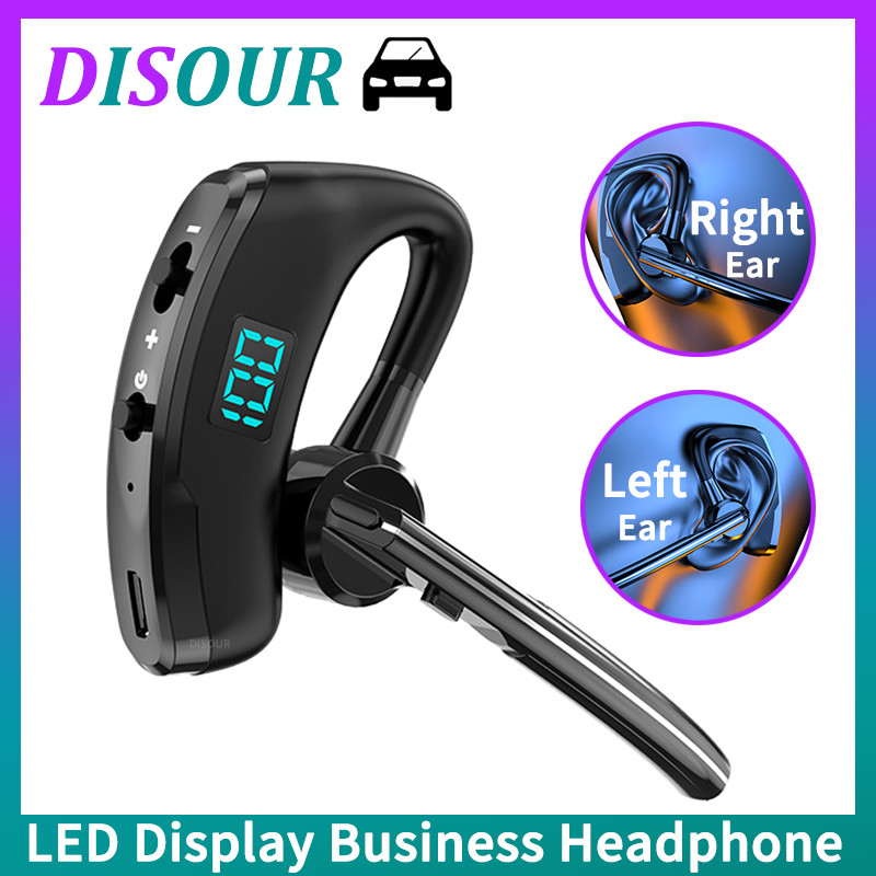 Tai nghe Bluetooth dành cho doanh nghiệp DISOUR Màn hình LED Máy nghe nhạc V8S Thời gian chờ lâu 30 