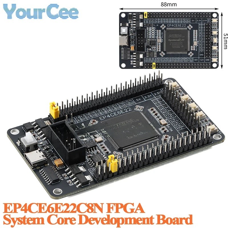 EP4CE6E22C8N FPGA EP4CE6E22 JTAG cổng tải xuống RAM276480 Hệ thống bit Mô-đun bảng phát triển học tậ