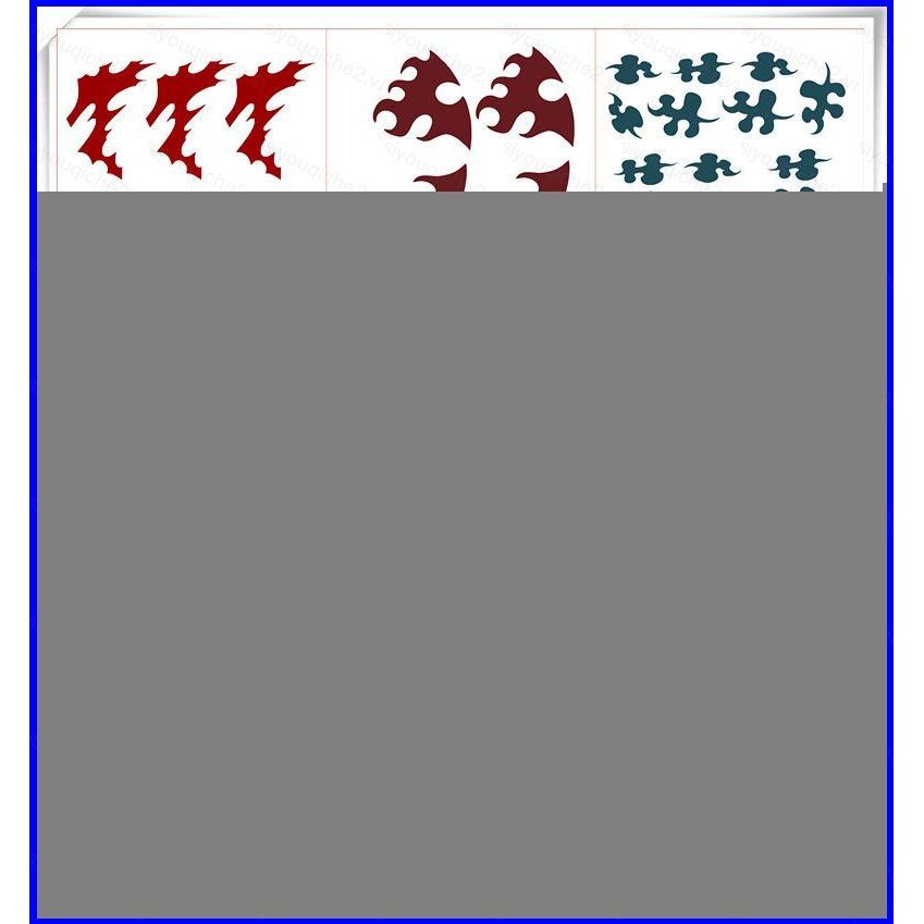 SV Demon Slayer Cosplay Miếng Dán Hình Xăm Kokushibou Mitsuri Akaza Tanjirou Sọc Halloween Cosplay Đ