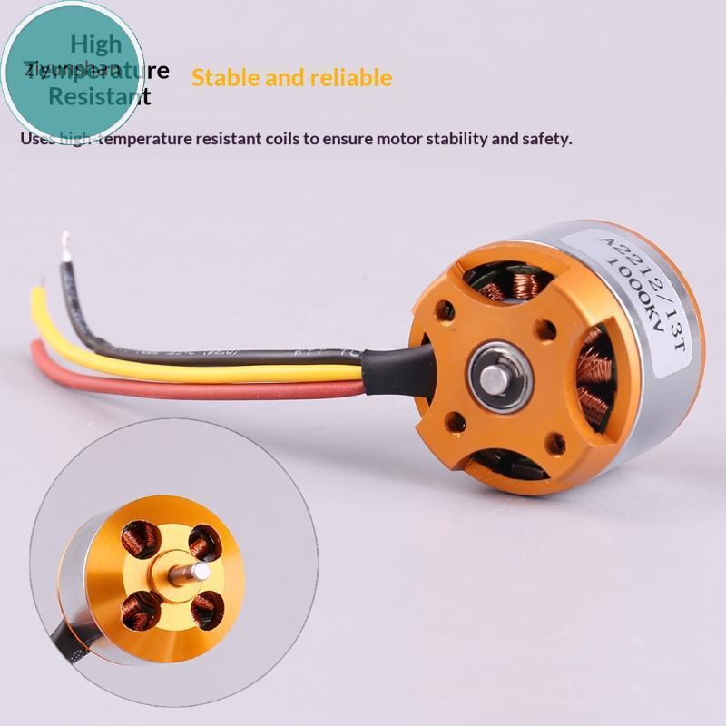 Ziyunshan 1 Bộ 1000KV 1400KV 2200KV A2212 Động Cơ Không Chổi Than Cho Máy Bay RC Máy Bay Nhiều Máy B