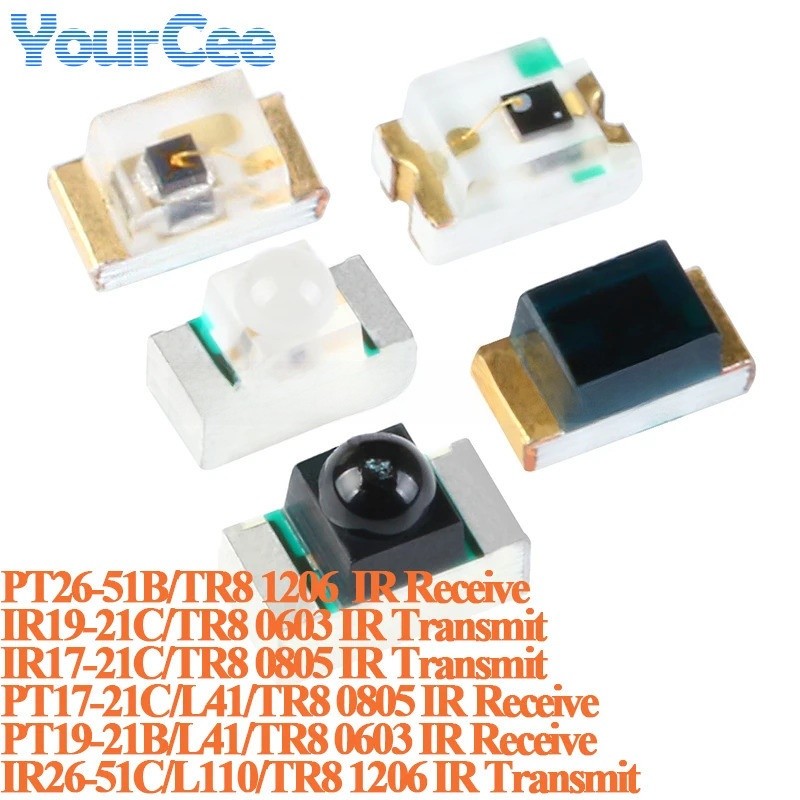 20 chiếc PT26-51B / TR8 IR26-51C / L110 / TR8 IR19-21C PT17 1206 0805 0603 940nm Đầu nhận hồng ngoại