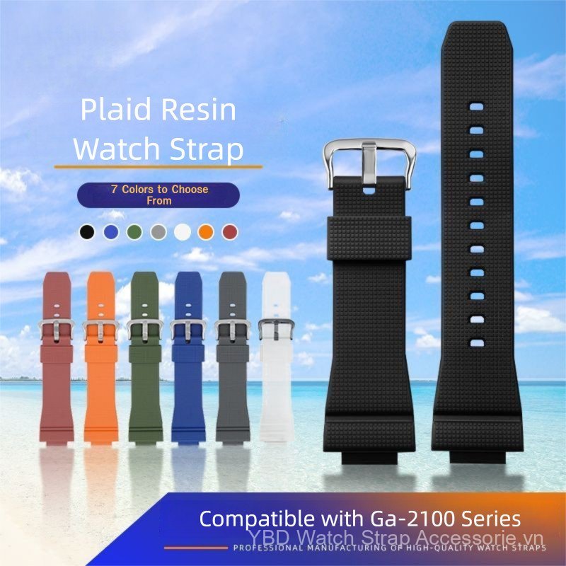 16mm cho dây đeo tương thích GA-2100 B2100 GM-2100 - Dây nhựa chống sốc có nhả nhanh cho dòng CasiOa