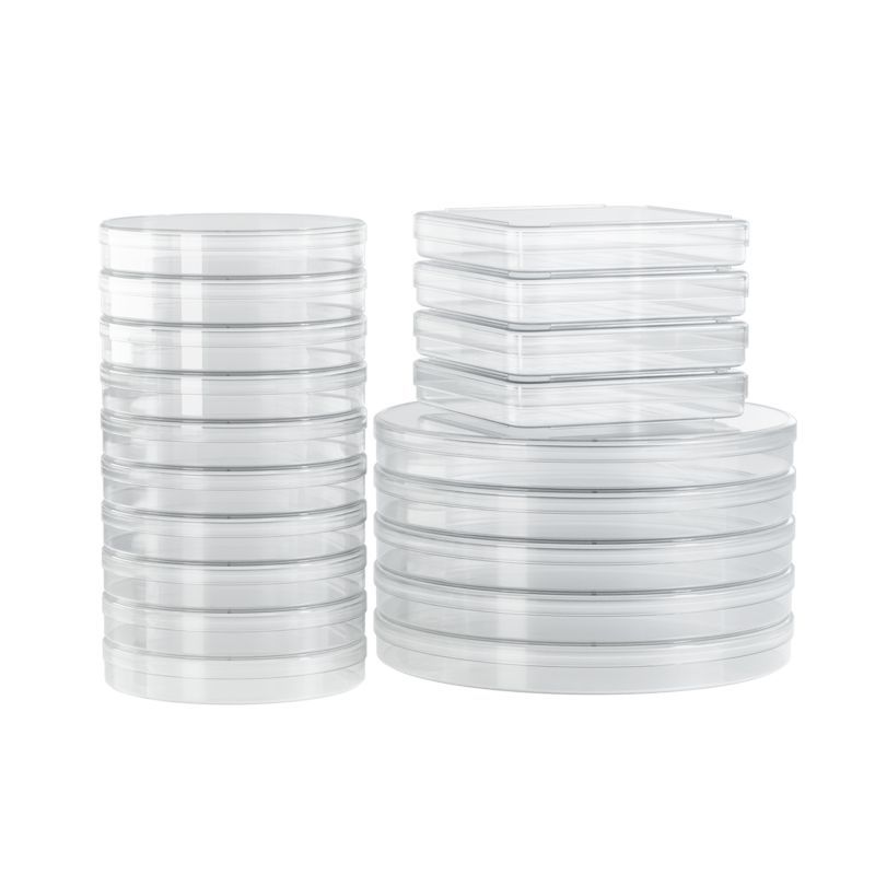 Đĩa petri hình vuông tròn dùng một lần bằng nhựa chất lượng cao đĩa petri bằng nhựa đa đặc điểm văn 