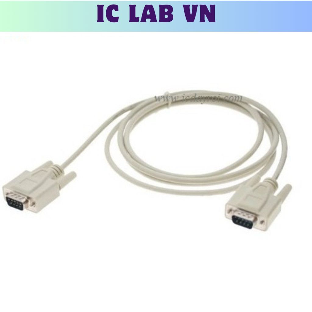 Cáp RS232 DB9 Đực Sang DB9 Đực Dài 1.4M Ic Lab VN