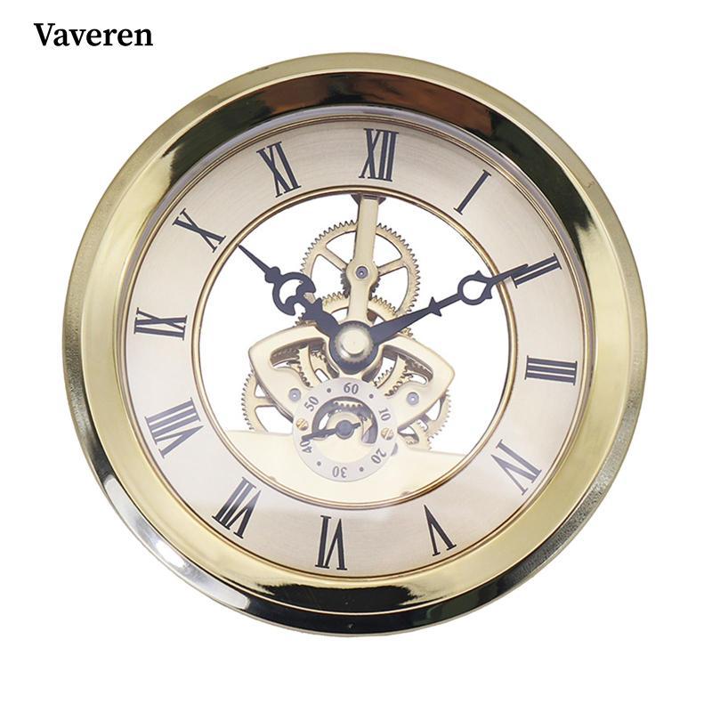Đồng hồ xương yên tĩnh Lắp đồng hồ 4.06in Sửa chữa đồng hồ Vàng DIY Crafts Movement