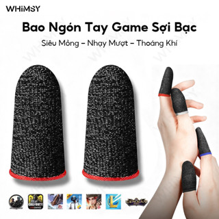 Bao Ngón Tay Chơi Game Sợi Bạc Siêu Mỏng Nhạy Mượt Chống Mồ Hôi Tăng Độ Chính Xác Khi Chơi Game