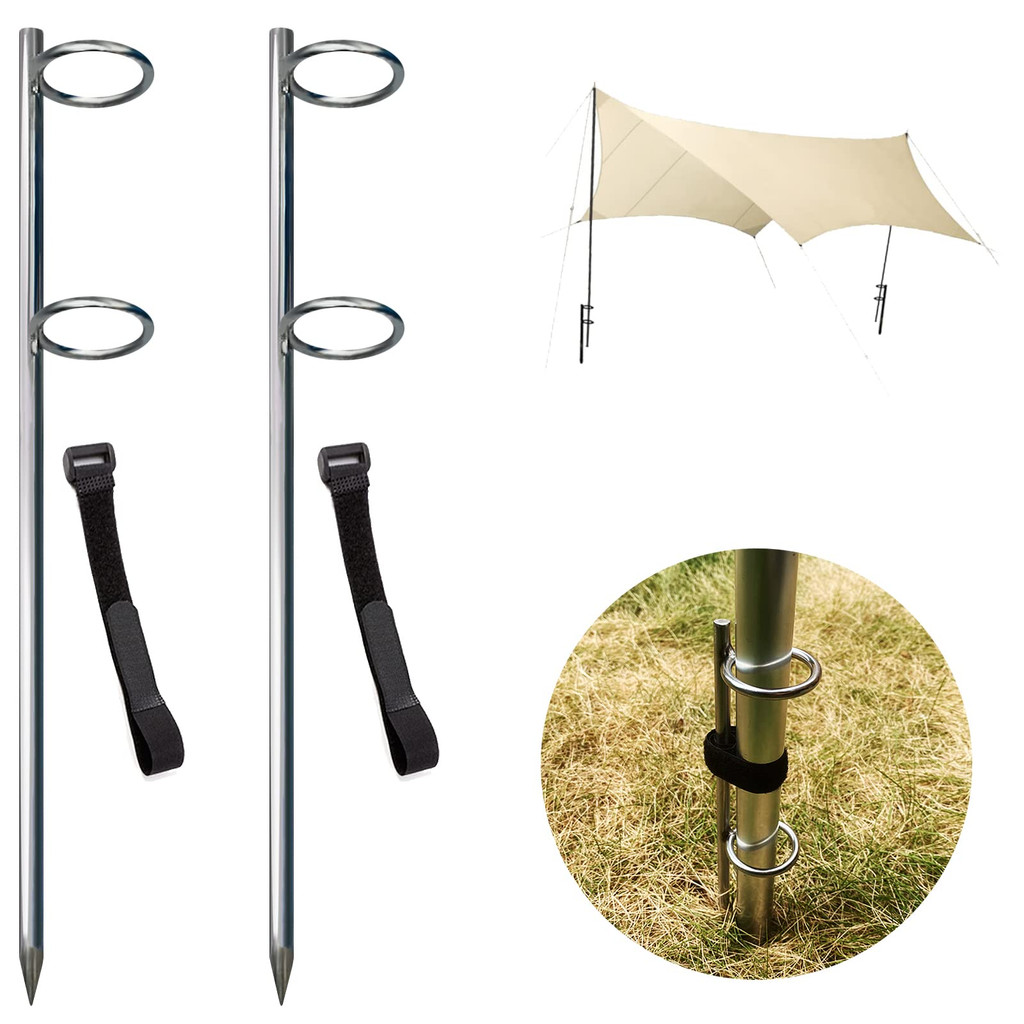 ☆Trực tiếp từ Nhật Bản☆Giá đỡ cột tent bằng thép không gỉ, Neo cột tent, Giá đỡ cột tent, Phụ kiện c