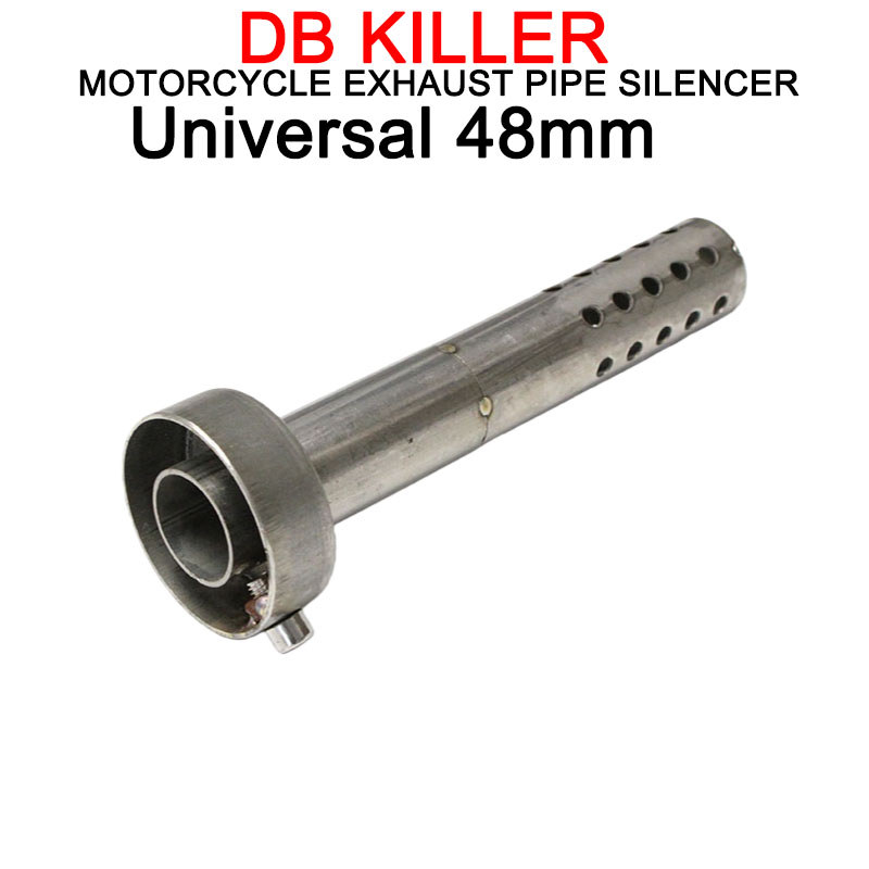 48mm Đa Năng Cho Chính Hãng Yoshimura R77 Ống Xả Chất Xúc Tác Thoát Silenciador Muffler Cắm 48mm Có 