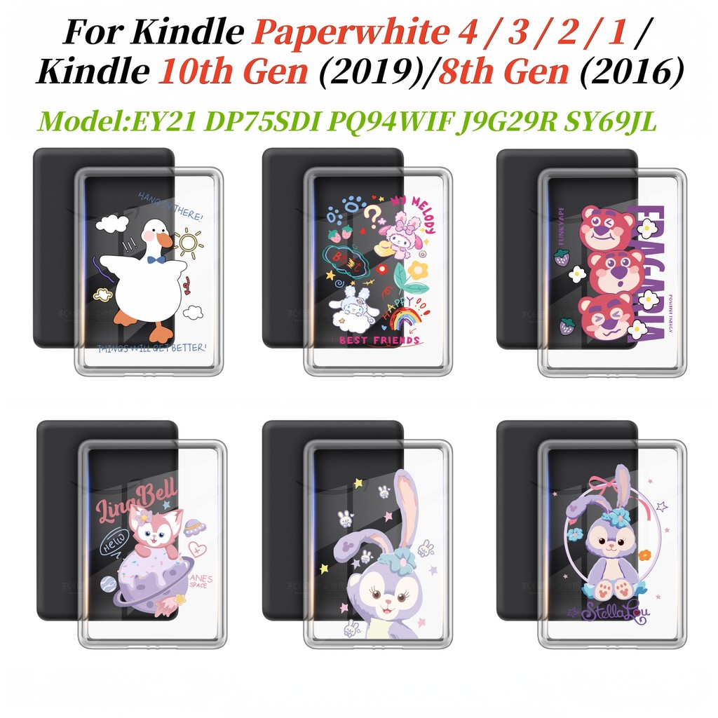 Ốp Lưng Acrylic Trong Suốt Cho Paperwhite 4 3 2 1 Kindle 10th 8th 7th 6th 5th Gen 6.0 '' EY21 DP75SD