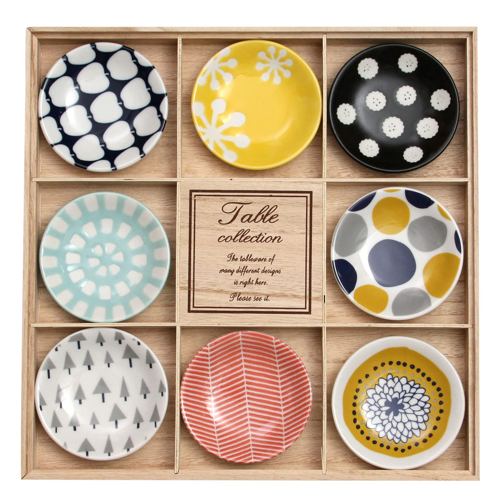 Bát sứ Ogura, đĩa nhỏ, Bắc Âu, đường kính 8.9cm, bộ 8 cái, 149125