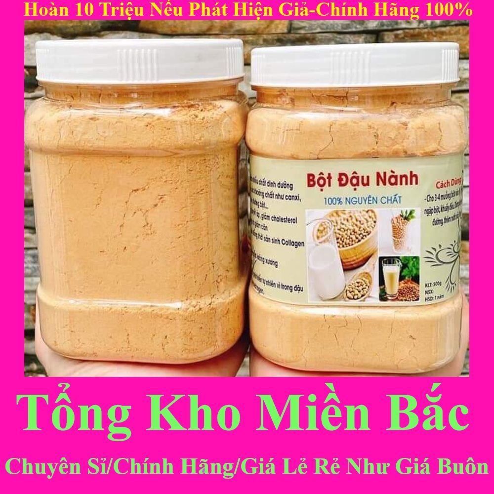 Bột Đậu Nành 100% Nguyên Chất Loại 1 Tách Vỏ, Bột Đậu Nành Rang Thơm Xay