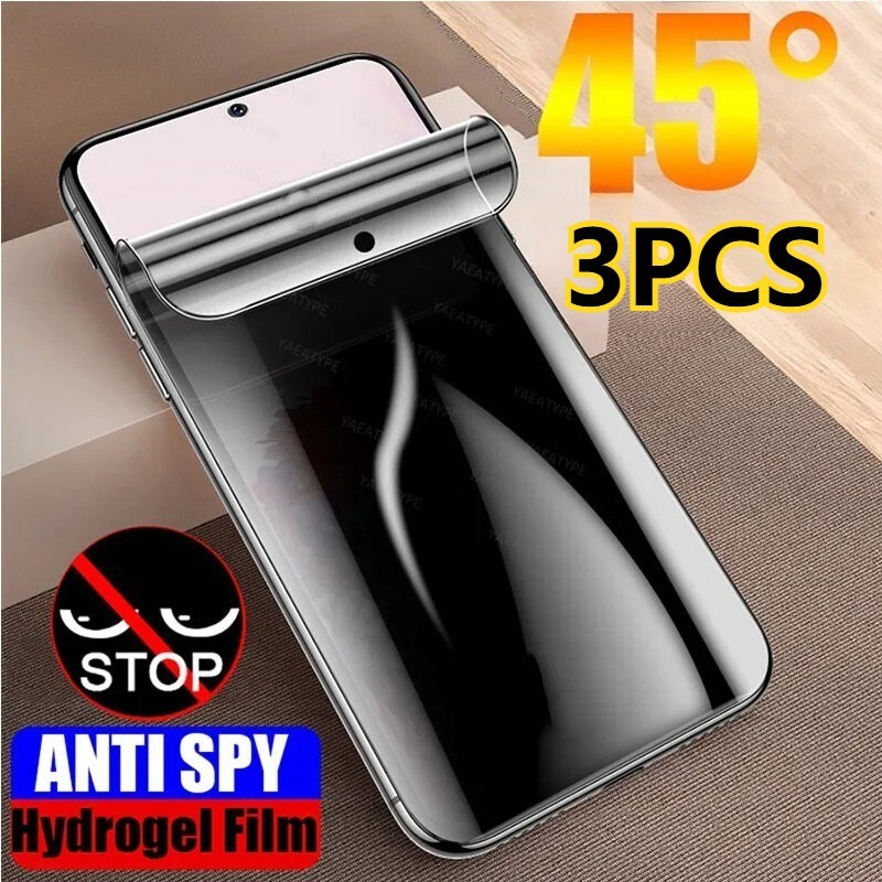 3 Phim Hydrogel Mềm Mờ Cho Oukitel C65 C60 C6 C59 C5 C3 C2 C1 Pro Chống Gián Điệp Riêng Tư Và Bảo Vệ