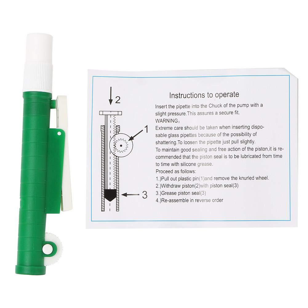 Máy bơm Pipet Walfront Pipet, Máy bơm Pipet xanh 10ml cho Pipet nhựa và thủy tinh dùng một lần