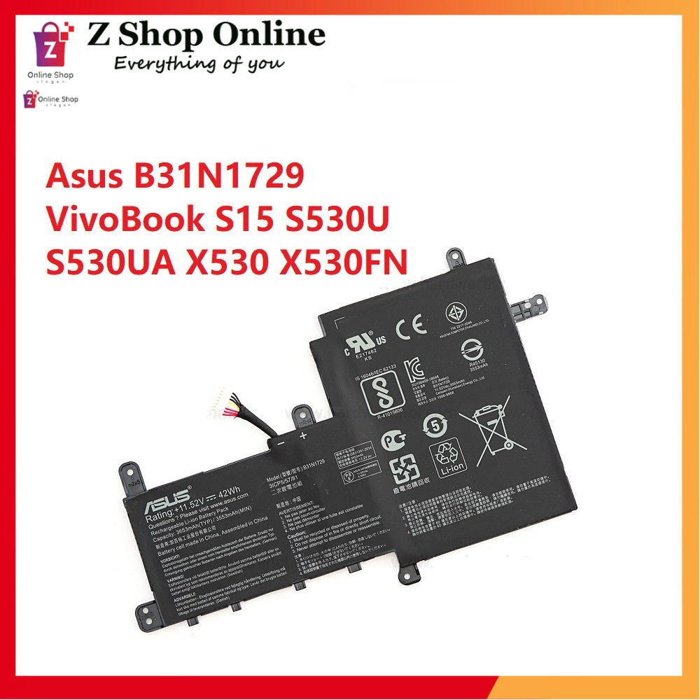 Pin Laptop Asus VivoBook S530U, S50F, X530F, S503UA, S530FA, S530FN, X530F, AK530FN, K530FF, P1502FF