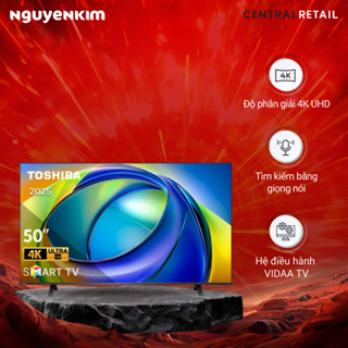   Mới 2025  Smart Tivi Toshiba AI 4K 50 inch 50C350RP 