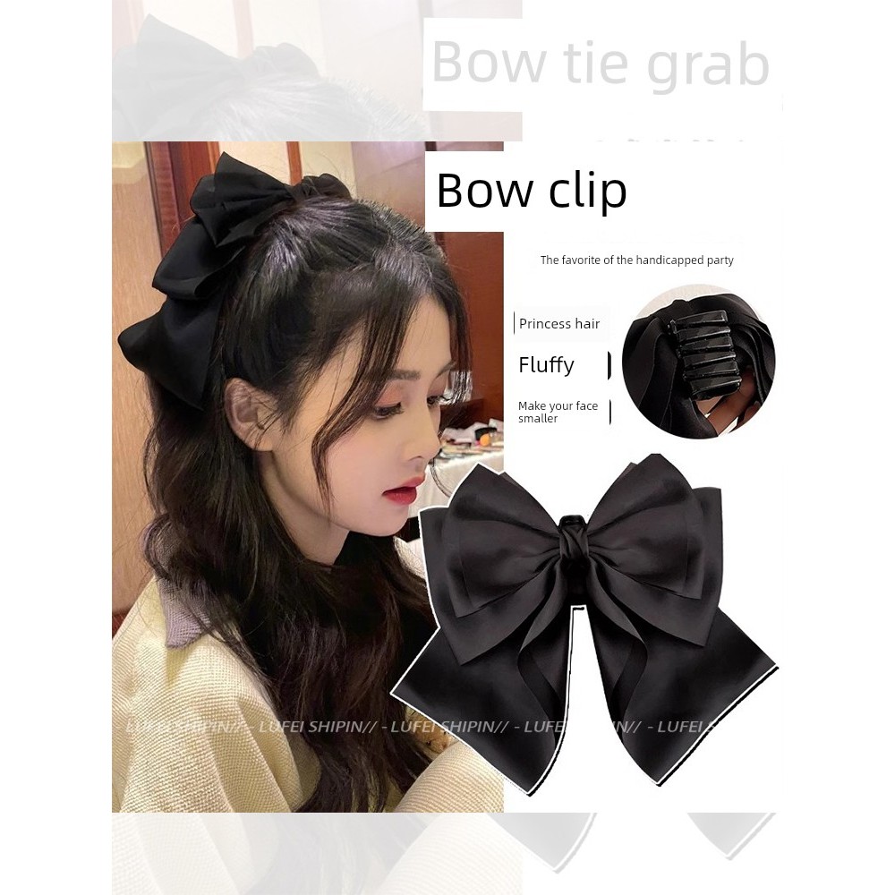 Ru Running Princess Low Đuôi Ngựa Mũ Đội Đầu Kẹp Tóc Nơ Lớn