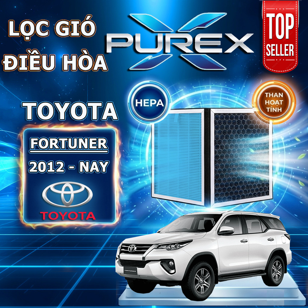 Lọc gió điều hòa Toyota Fortuner Lọc than hoạt tính PUREX cho dòng xe Toyota
