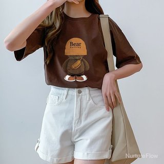 Áo cho con bú  Cộc Tay T Áo Thun Quần áo bà bầu Đeo bên ngoài  Áo ngắn tay nhẹ Trang phục mùa hè