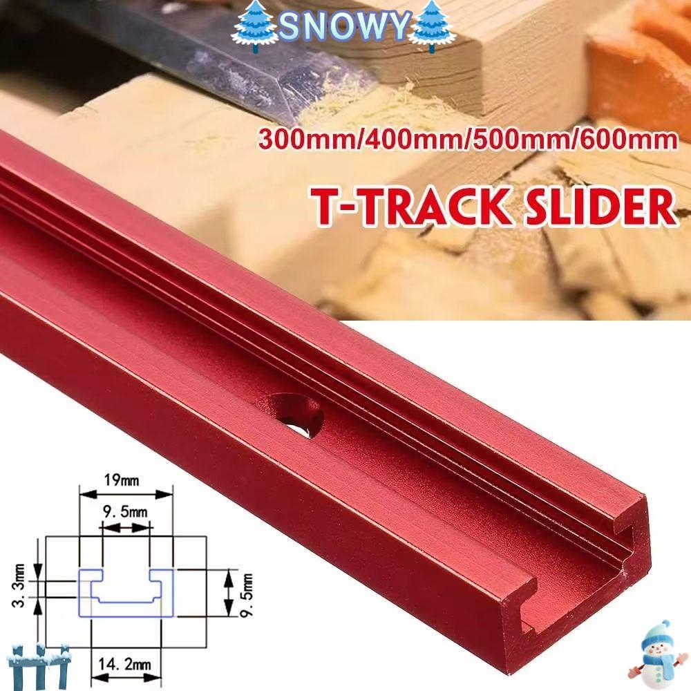 SNOWY 1 Cái T-Slot Track, 300-600mm T Slider Fixture Slot Slide T-Track, Slide Guide Rail 19 Loại 19