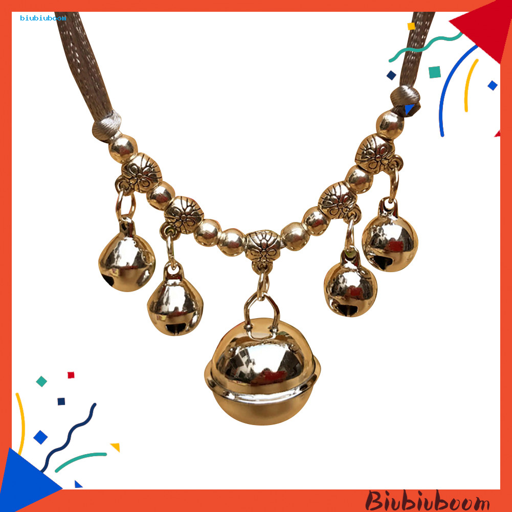 BIU _ Pet Party Dog Cat Multi-Bells Mặt dây chuyền Vòng cổ cung cấp trang trí cổ