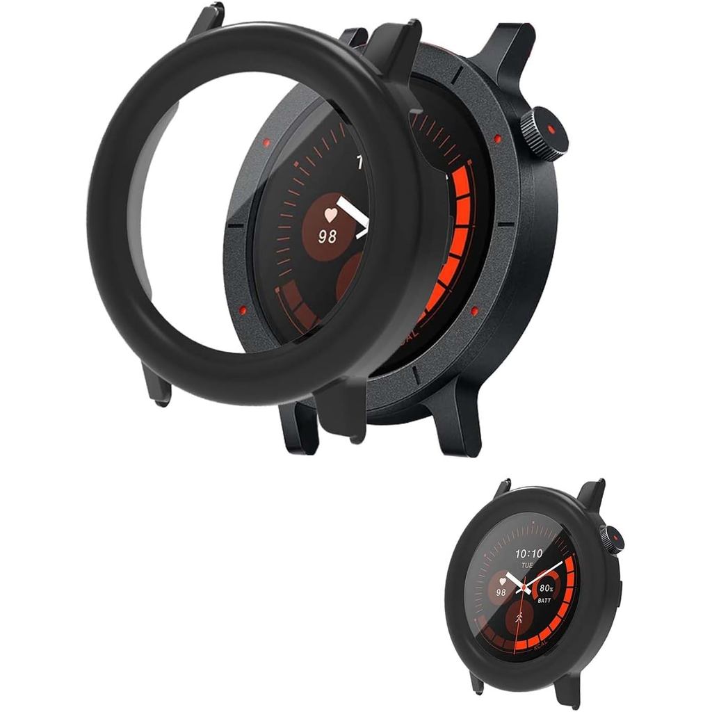 Ốp lưng cho CMF Watch 3 Pro, Vỏ bảo vệ Đồng hồ thông minh, Phim kính cường lực 9H tích hợp, PC cứng,