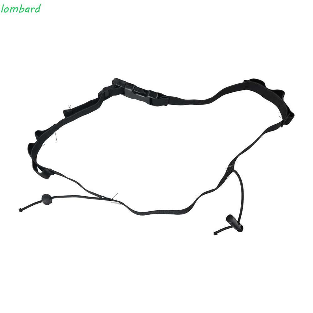 LOMBARD Marathon Race Number Belt, Gel Holder Vải Belt Running Number Belt, Cycling Fitness Black Eo