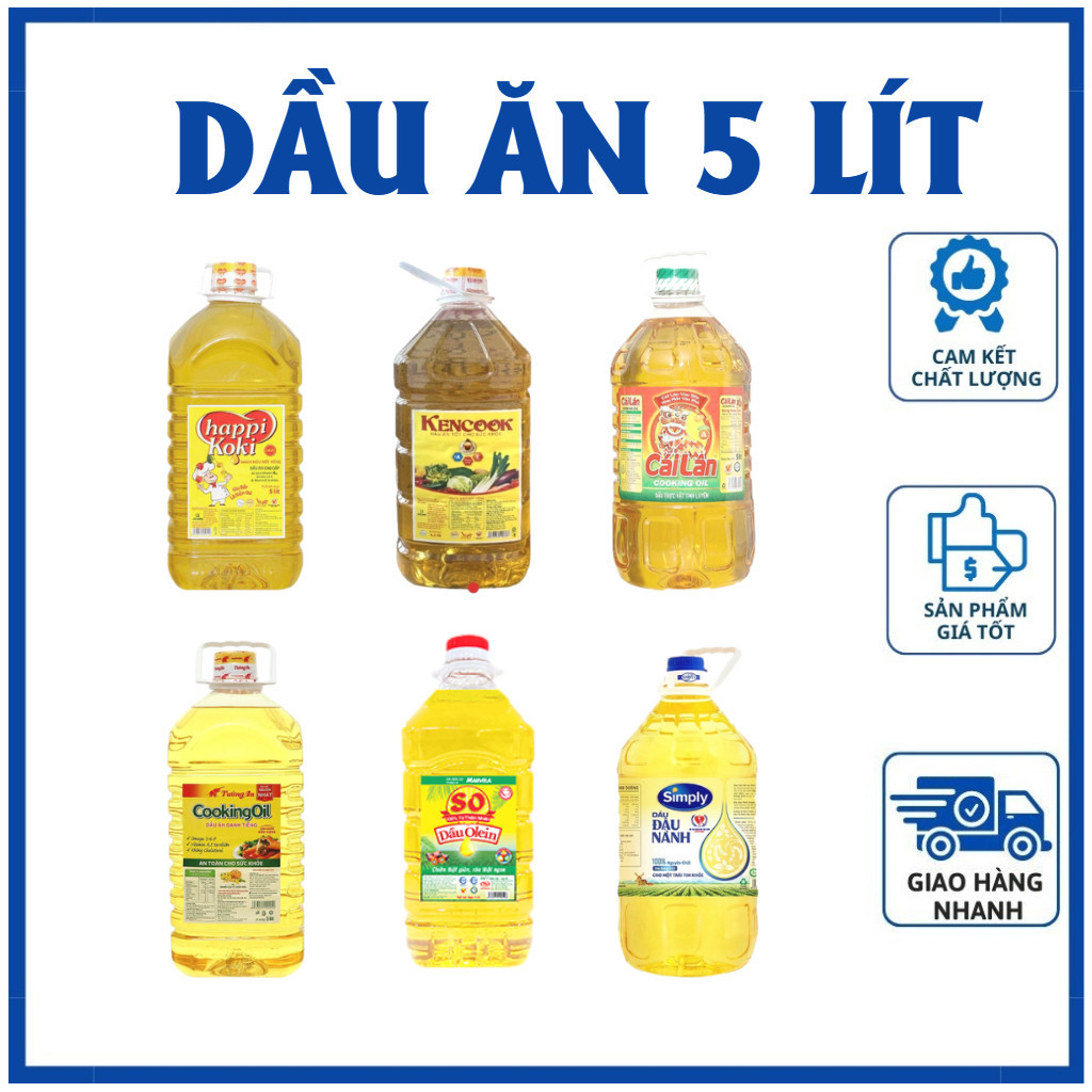 Dầu Ăn 5 Lít - Simply/Tường An DATE MỚI