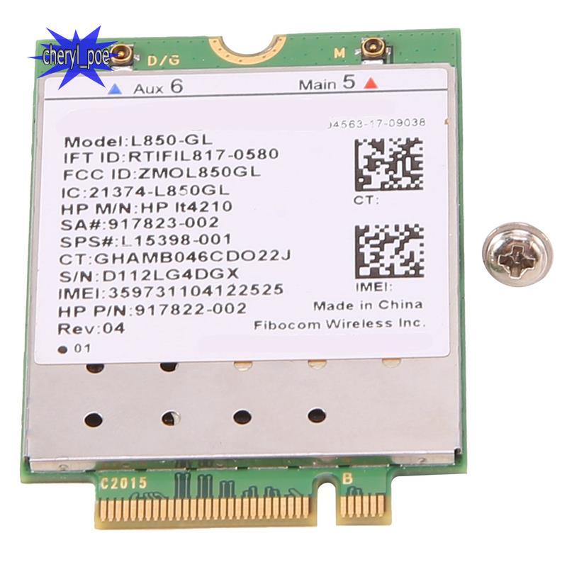 L850- LT4210 FDD-LTE TDD-LTE Thẻ 4G Mô-đun 4G SPS,917823-001 cho máy tính xách tay 430 440 450 G5