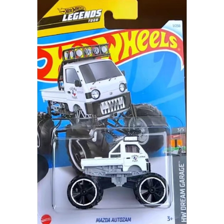 Hotwheels Hotwheels MAZDA Big Foot Modified Car White First MAZDA AUTOZAM 1 24B /