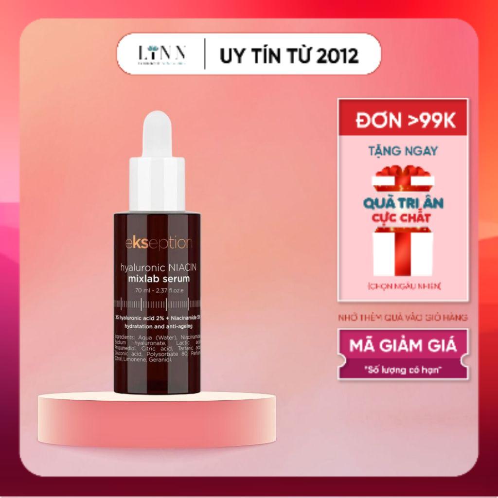 [Ekseption] Serum Ekseption Hyaluronic Niacin Mix Lab - tinh chất giảm mụn, giảm thâm, sáng da 75ml