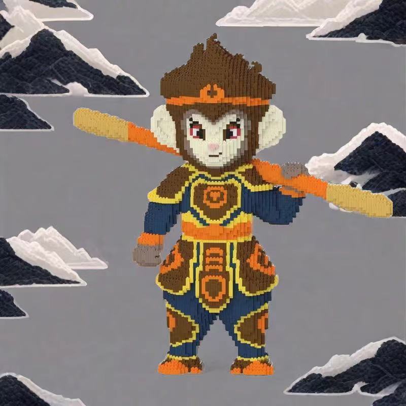 70cm Khổng Lồ Đen Goku Khối Xây Dựng Tương Thích Lego Khối Xây Dựng Đồ Chơi Trẻ Em Quà Tặng Sinh Nhậ