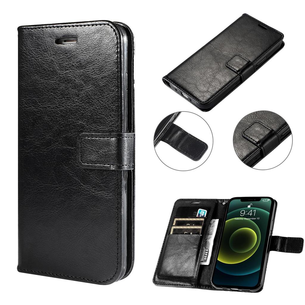 Ốp Lật Cho Vivo IQOO 10 9 8 7 6 5 Neo 3 9S SE Pro + Plus 5G Da Vintage Màu Trơn Ốp Lưng Khe Cắm Thẻ 