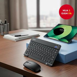   Bộ chuột không dây Bluetooth mini và bàn phím chơi game nhỏ cho iPad Air Mini Pro iOS Android Windows Tablet. 