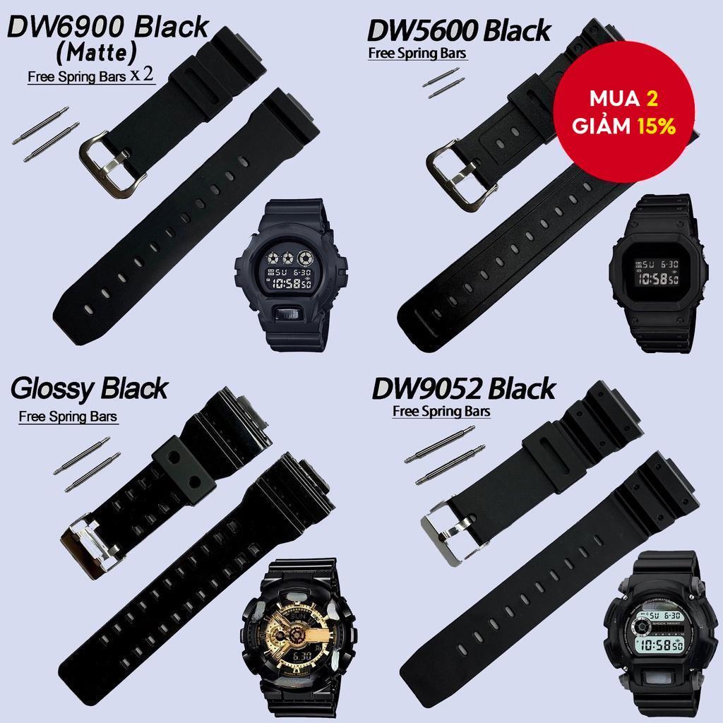 Dây đeo cao su cho dòng G-Shock DW5600-9052: Dây đeo đồng hồ chống sốc chống nước kèm dụng cụ thiết 
