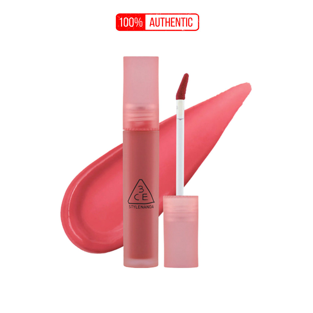 Son Kem 3CE Blur Water Tint Pink Guava Hồng Đào Tươi Tắn Không Kén Da Lên Môi Siêu Mịn