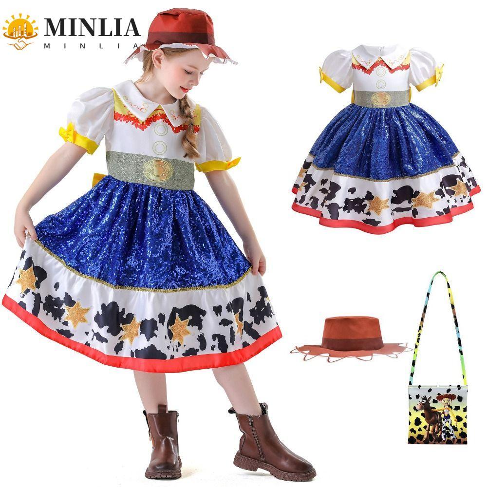 MINLIA Jessie Cosplay Dress Suit, A-line Anime Hình Jessie Cosplay Trang Phục, Nhập Vai Chơi Quần Áo