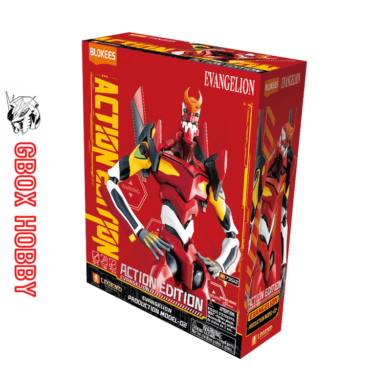 Mô hình Blokees Evangelion Production Model AE02 EVA EV02 Red