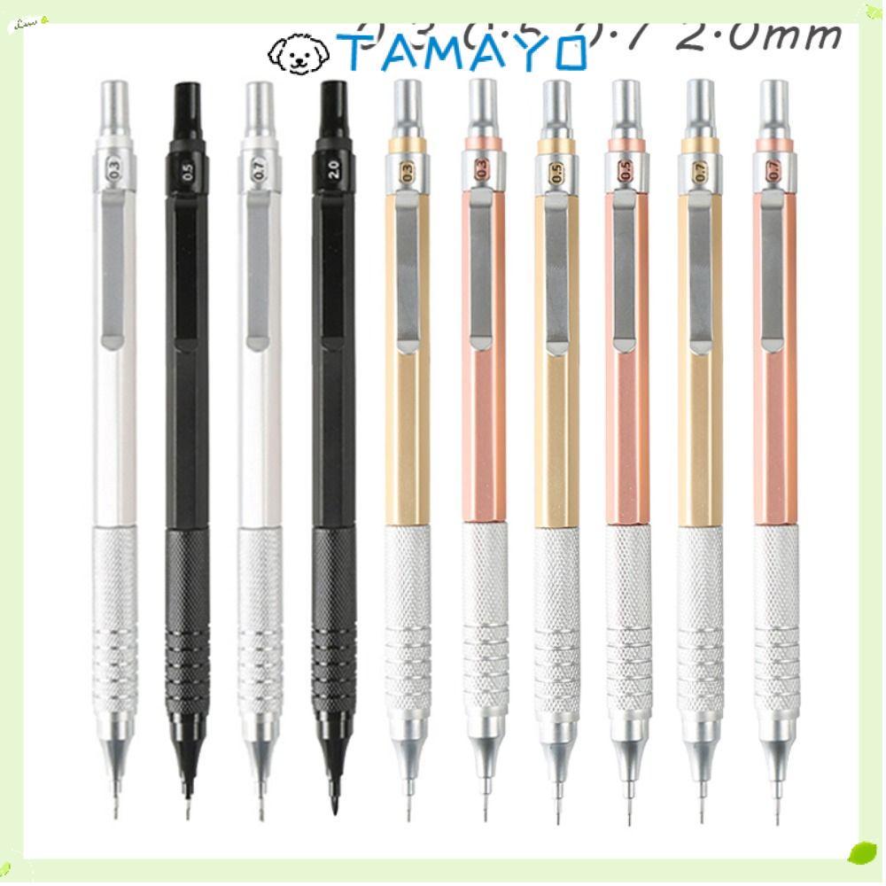 Bút chì tự động TAMAYO, Bút chì cơ văn phòng phẩm trọng lực thấp, Kim loại sáng tạo 0,3 / 0,5 / 0,7 