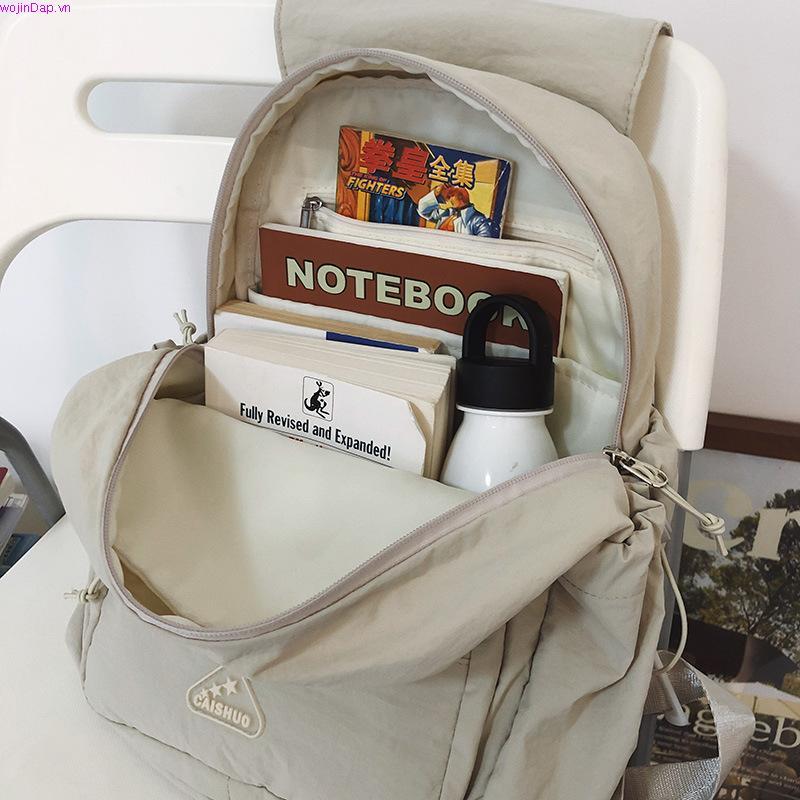 Balo nam nữ đi học đi làm BAMA Solid Backpack chống nước nhiều ngăn, cặp sách đi học đựng laptop 15,