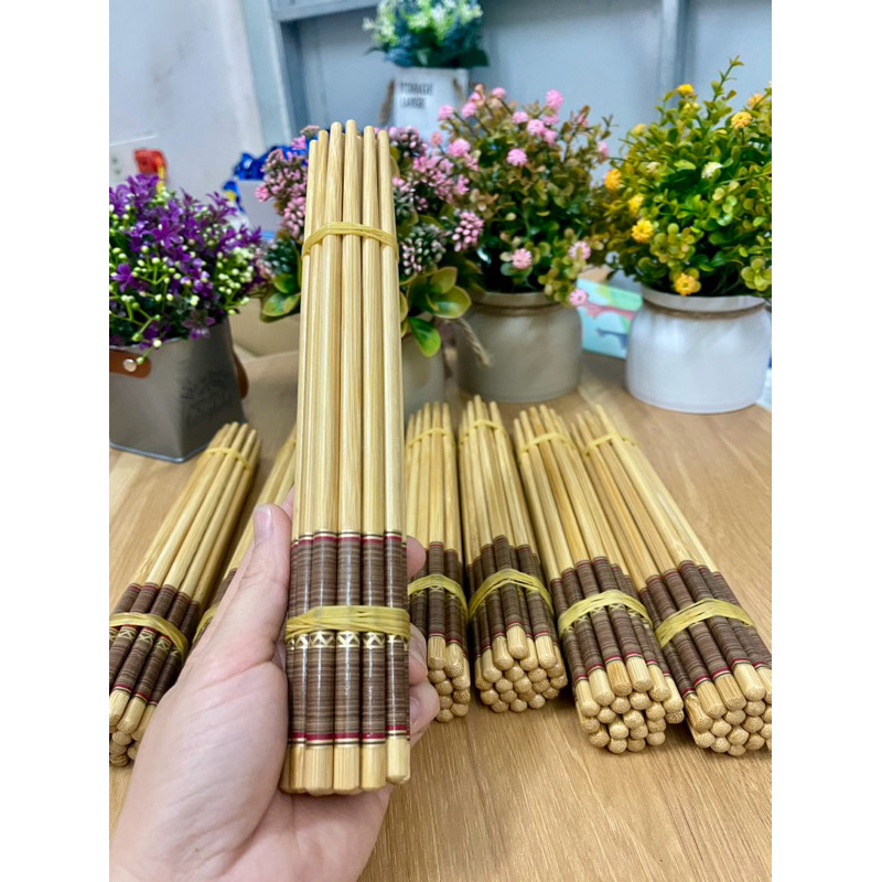 Set 10 đôi đũa tre an toàn cho bữa ăn - Đũa tre sơn la - Đũa tre già cao cấp ( giao toàn quốc )