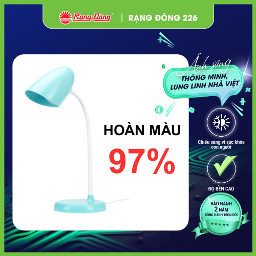 RD226_ Đèn bàn bảo vệ thị lực Rạng Đông Model: RD-RL-38.PLUS 6W đổi 3 màu ánh sáng độ hoàn màu 97%