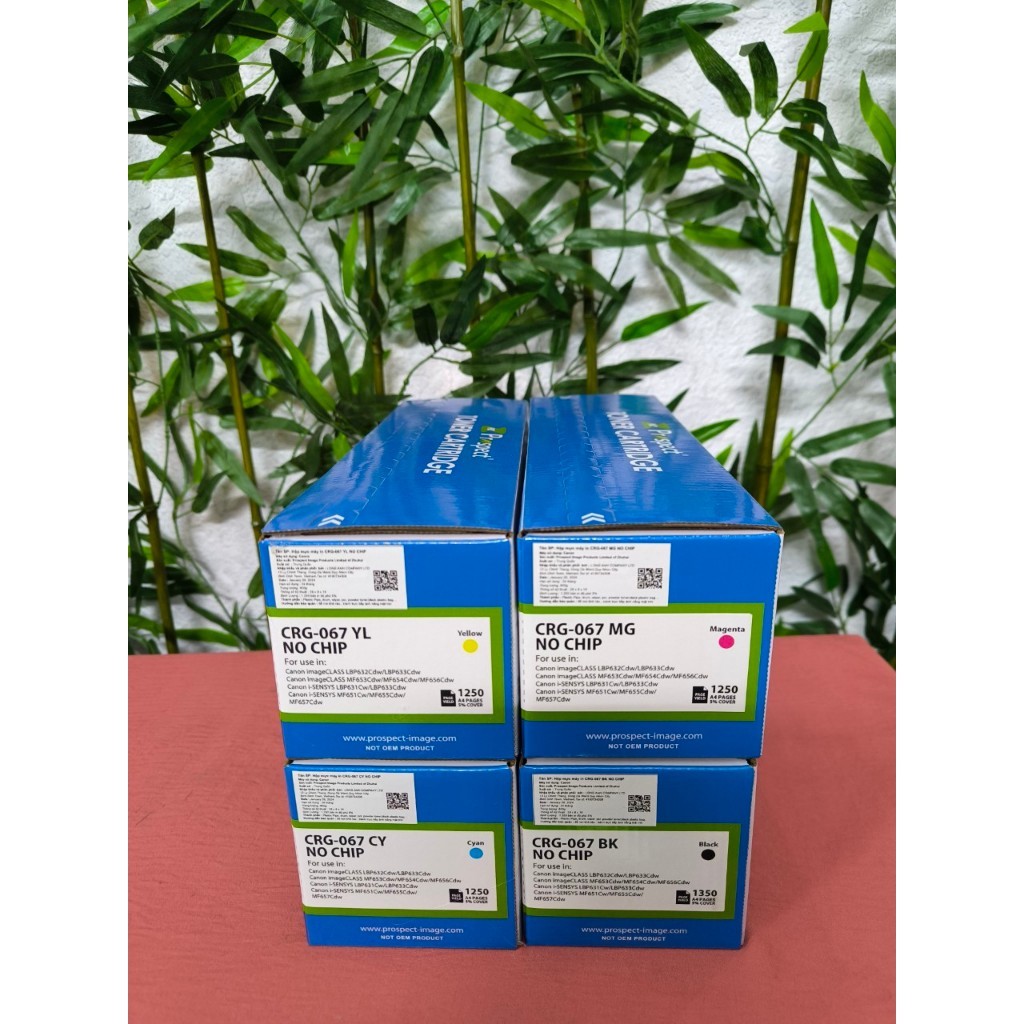 Hộp mực pro Canon CRG067 có chíp và không chip  - Canon LBP 631Cw/ 633Cdw/ MF657Cdw