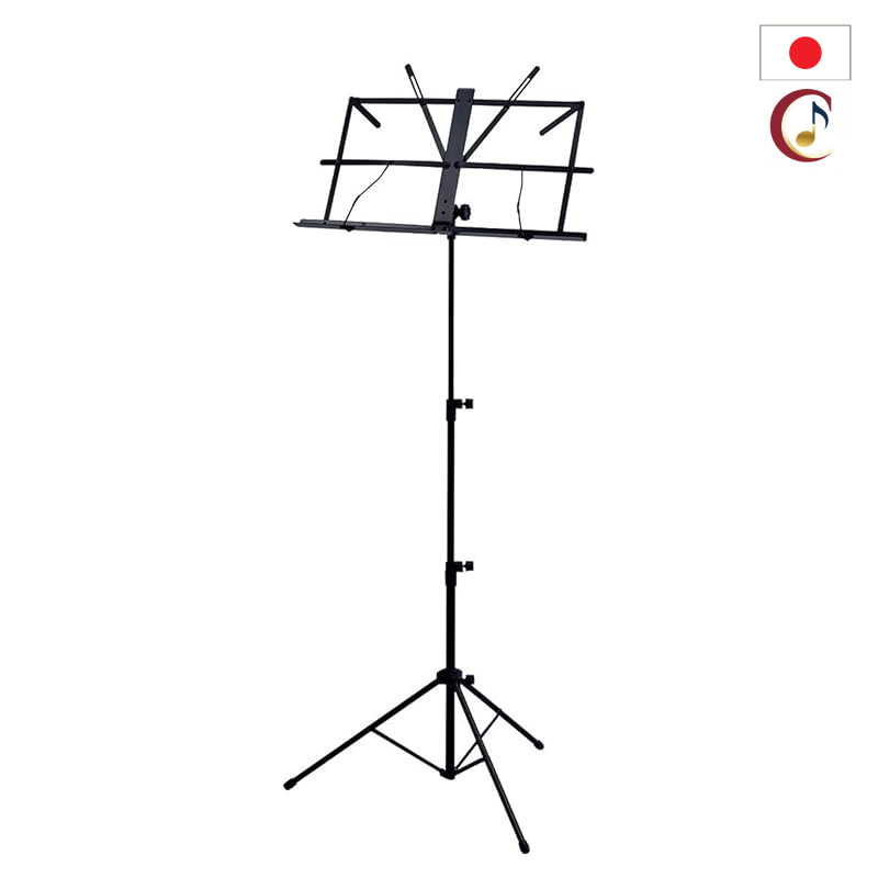 Kikutani Music MS-30 Portable Folding Sheet Music Stand, Lightweight, Black/From Japan /100% Authent