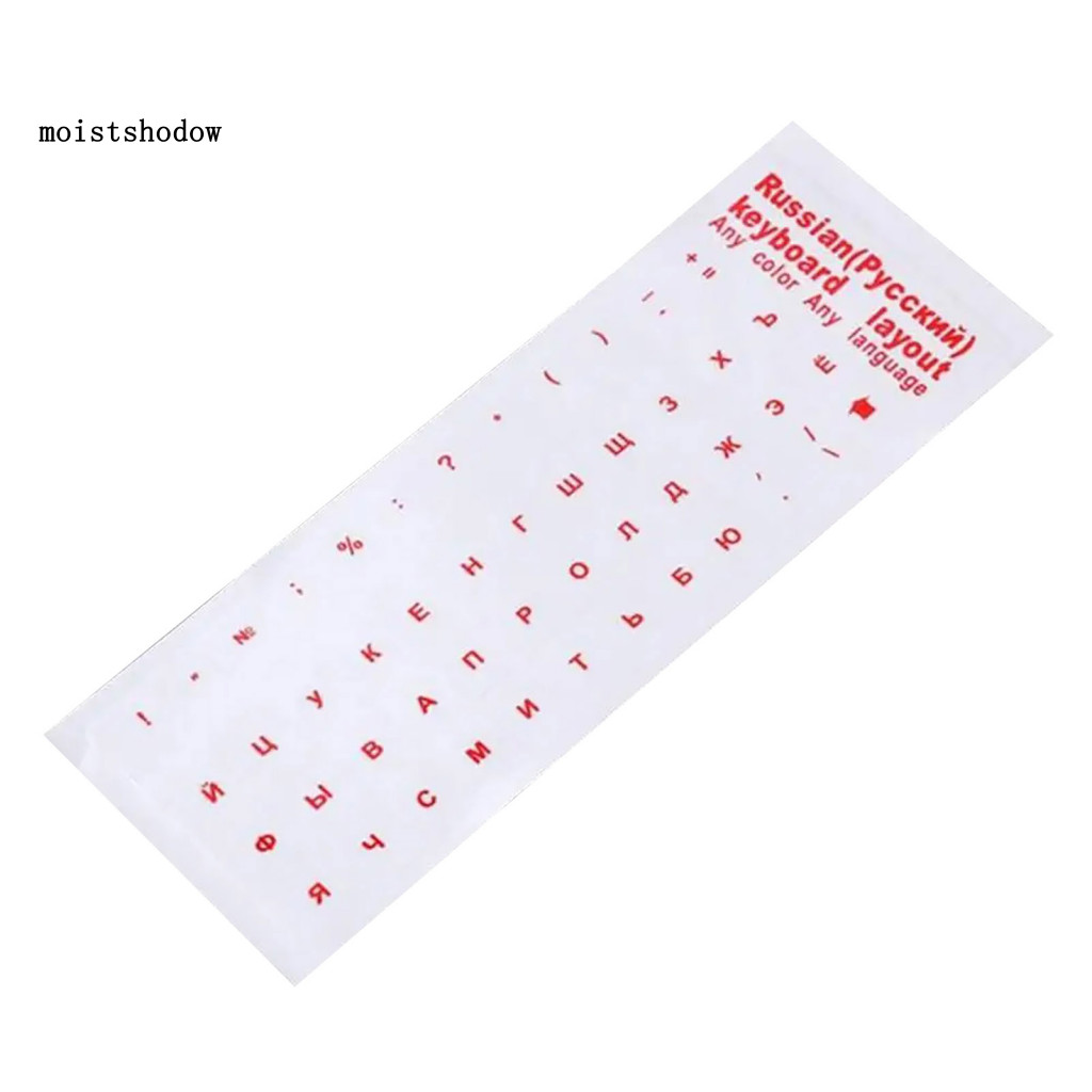 Mw Chống Vân Tay Bàn Phím Decal Miếng Dán Bàn Phím Chữ V Miếng Dán Bàn Phím Cyrillic Trong Suốt Pvc 