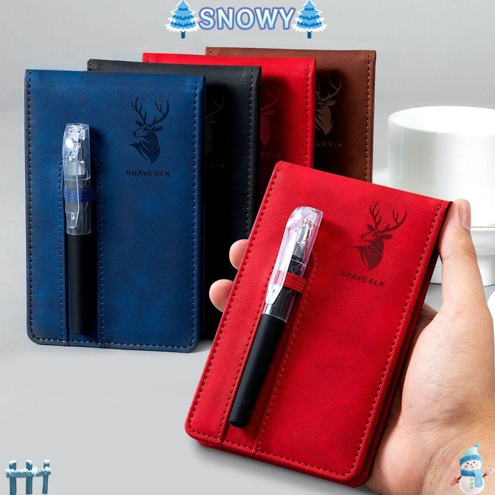 Sổ tay bỏ túi SNOWY, Sổ tay A7 Bao da A7, Sổ kế hoạch đường ngang Portbale dành cho sinh viên