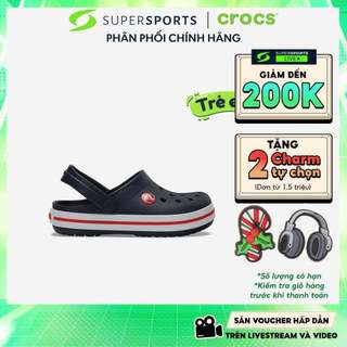 Giày Clog Trẻ Em Crocs Crocband - Xanh Navy - 207006-485 ADS03 LS200 