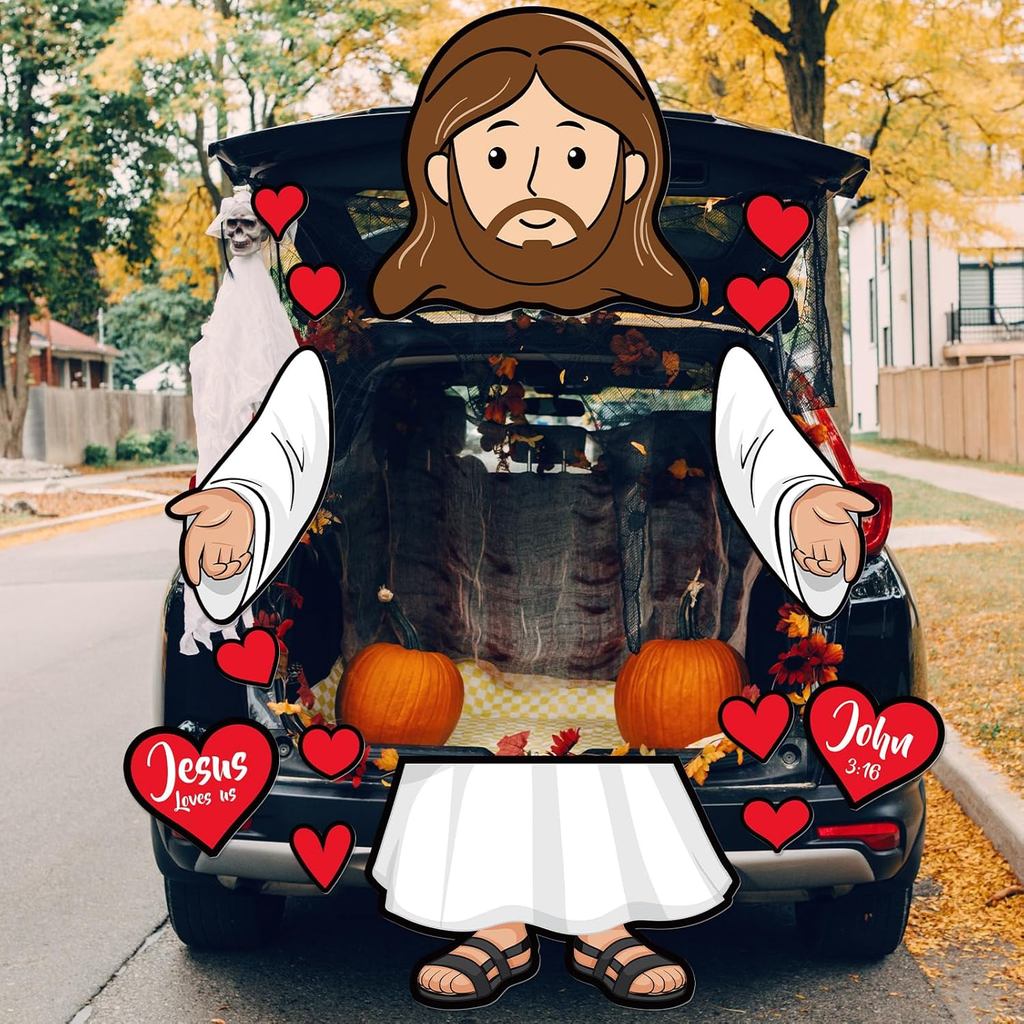 Supervitae 16 Chiếc Halloween Chúa Giêsu Thân Cây Hoặc Điều Trị Bộ Đồ Trang Trí Ô Tô Chúa Giêsu Yêu 