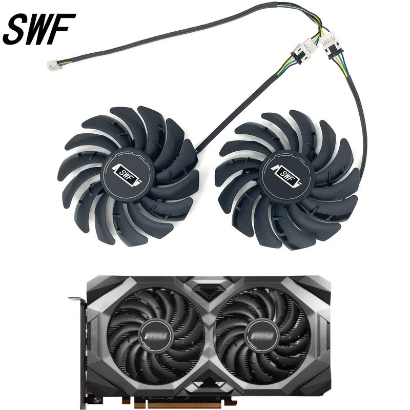 2 Cái / lốc 87mm PLD09210S12HH 4pin DC 12V 0.40A RX5700XT 5600XT GPU Cooler Cho MSI RX5700XT 5600XT 