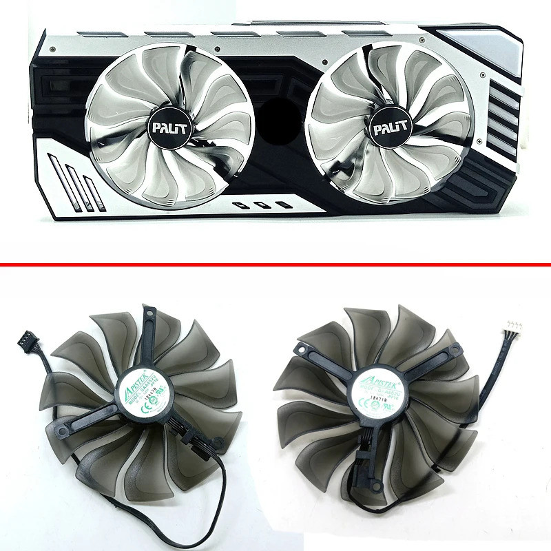 95mm GAA8S2U FD10015H12S Palit RTX2080 Video Card Quạt Làm Mát Cho Palit RTX 2060 2070 2080 Super Je