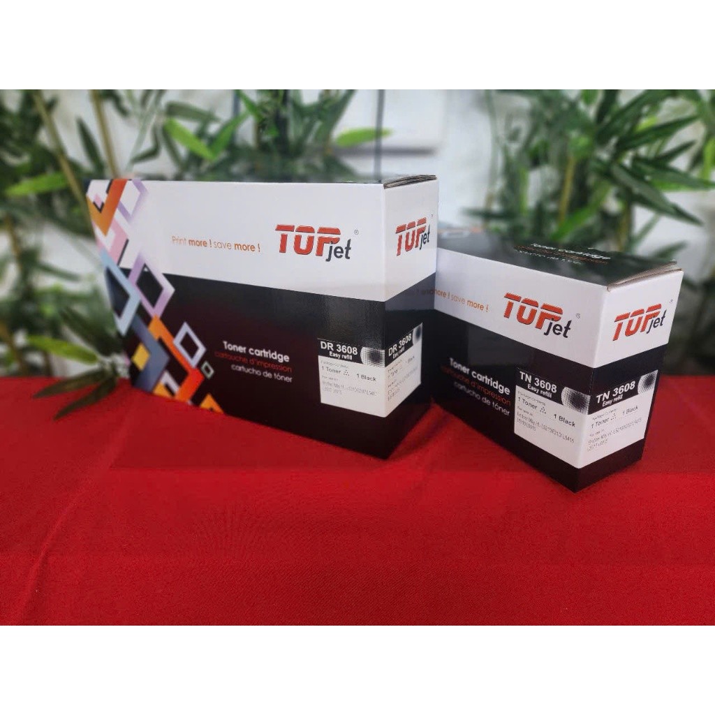 Hộp mực Topjet TN3608 ,Cụm drum dr3608 cho máy in brother HL-L5210 L6415 L5510 L6915